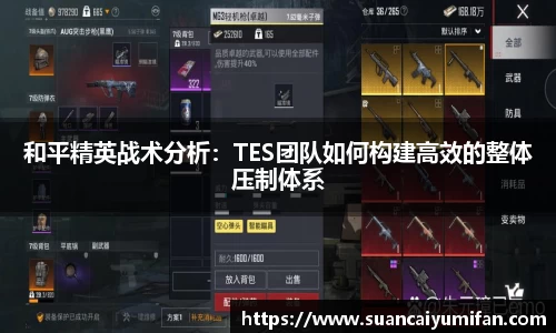 和平精英战术分析：TES团队如何构建高效的整体压制体系