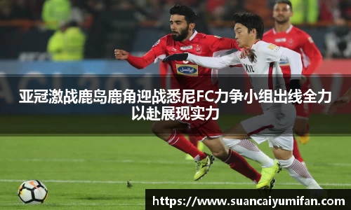 亚冠激战鹿岛鹿角迎战悉尼FC力争小组出线全力以赴展现实力